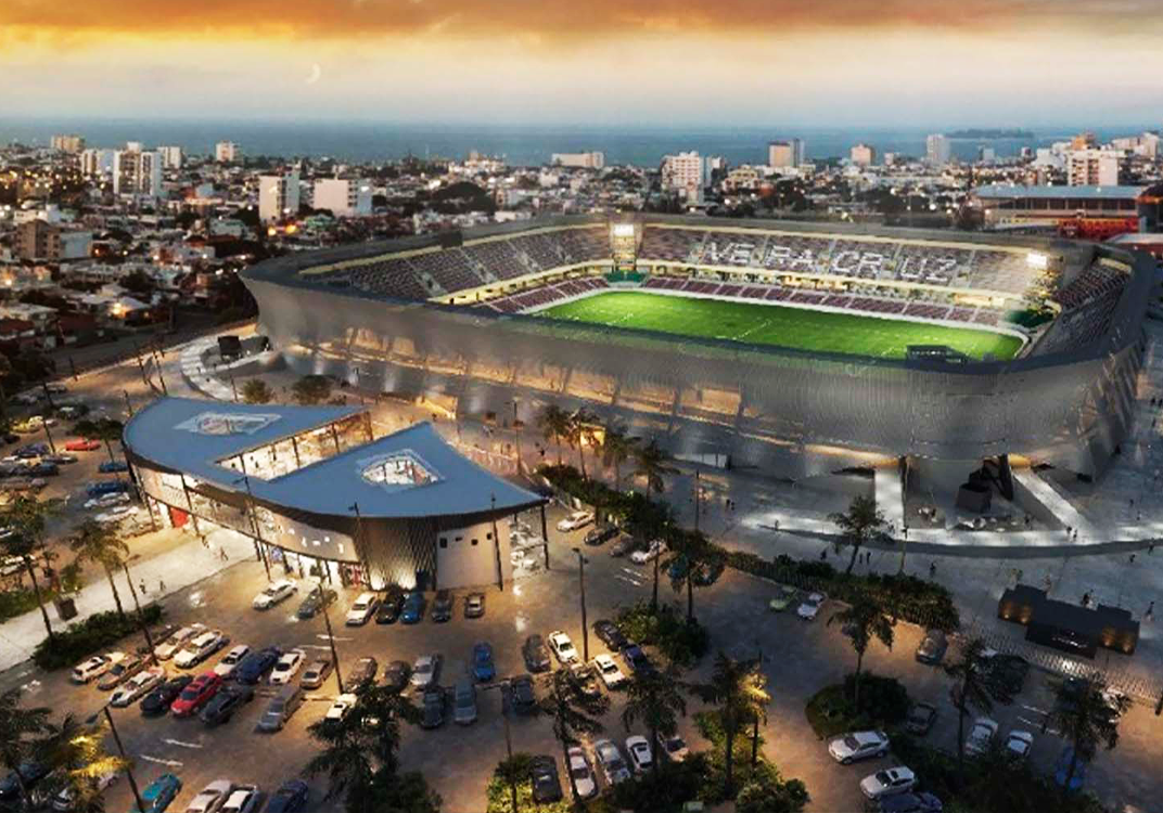 vanza reconstrucción del nuevo estadio "Luis Pirata Fuente"