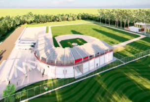 Avanza construcción del estadio de béisbol en Acultzingo