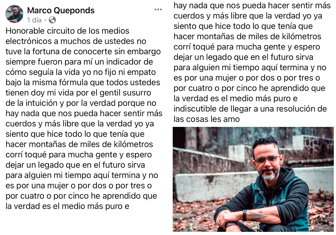 Hasta siempre Marco Queponds