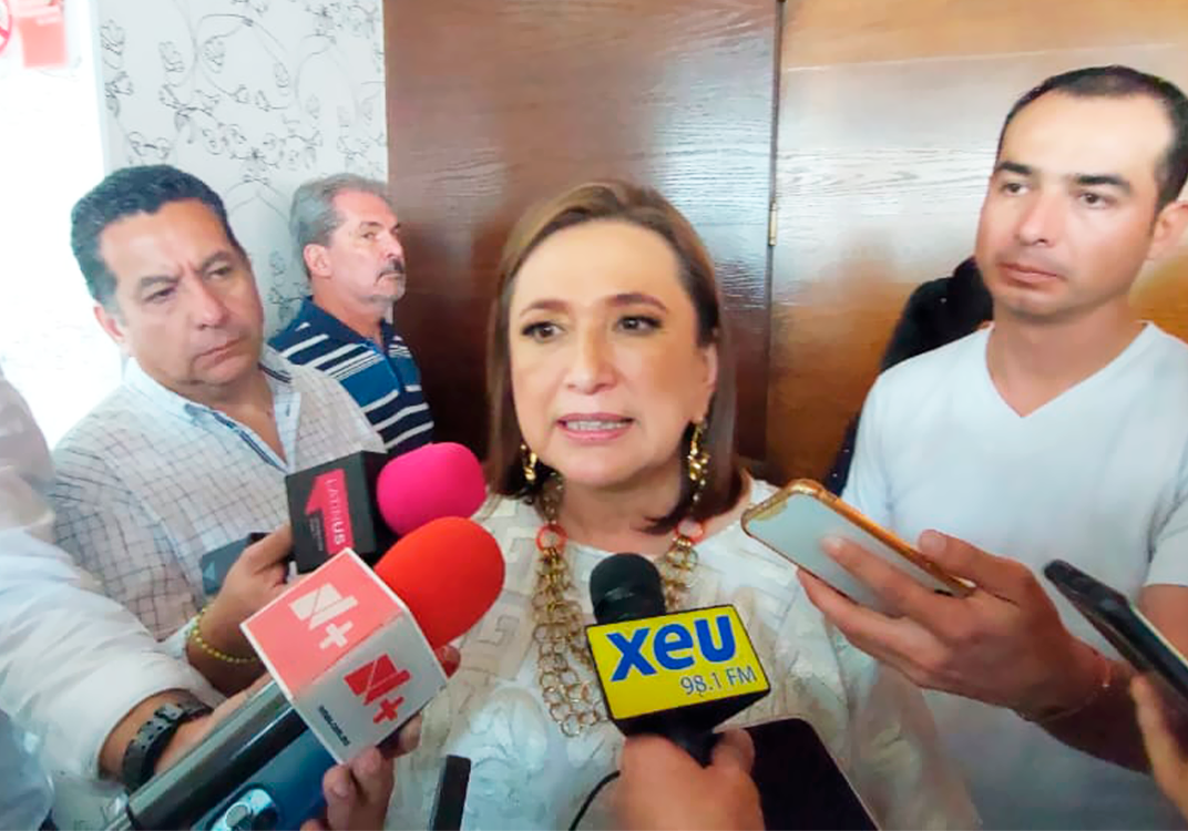 Desde Veracruz, Gálvez respalda a gobernadora de Chihuahua