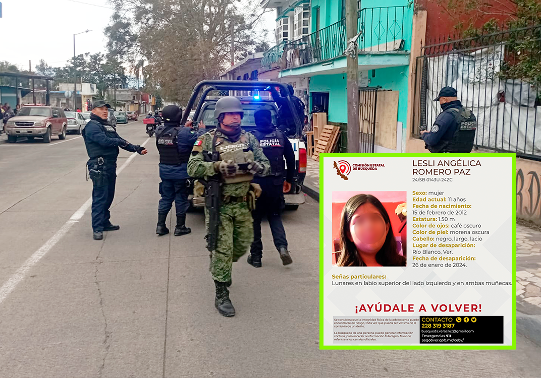 Tras 18 días, hallan con bien a menor desaparecida en Río Blanco