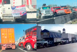 Transportistas de AMOTAC Veracruz se une a protesta nacional