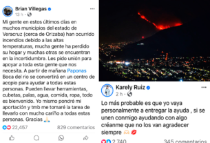 Influencers al rescate: Karely Ruiz y Paponas se suman al acopio