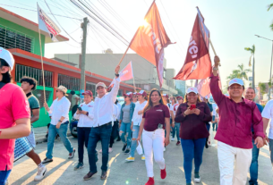 Eleazar Guerrero encabeza jornada de activismo en Minatitlán