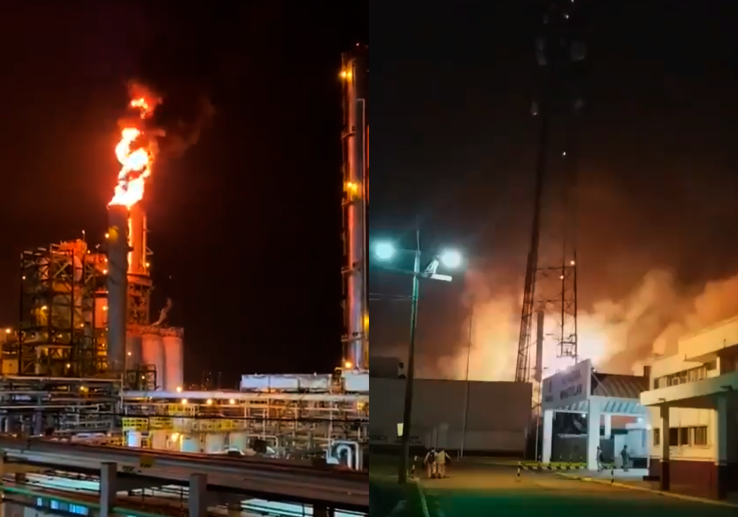 Alarma explosión en Refinería de Minatitlán. No hay heridos