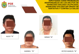 Prisión preventiva para cuatro por homicidio en San Andrés Tuxtla