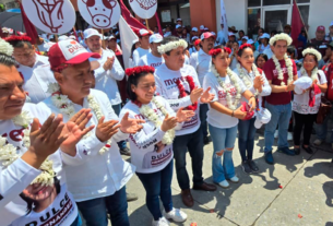 Caminata de Morena moviliza a cientos en Zongolica