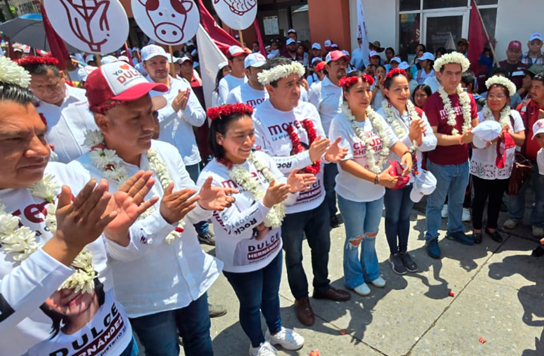 Caminata de Morena moviliza a cientos en Zongolica