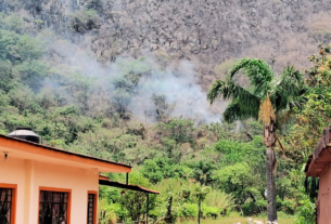 Vecinos de Santa Catarina inquietos por el fuego