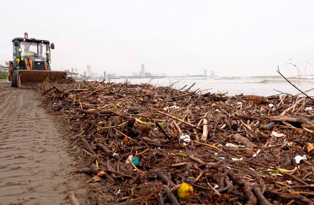 Boca retira hasta 300 toneladas diarias de palizada y basura