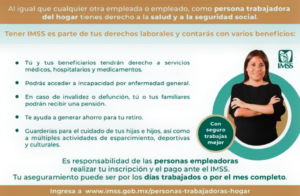 Trabajadoras del hogar deben ser registradas ante el IMSS