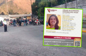 César Alejandro Domínguez Olea desapareció el 21 de abril en Ciudad Mendoza