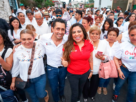 La diputada federal Lorena Piñón estuvo en el inicio de campaña de Hugo Chahín en Orizaba