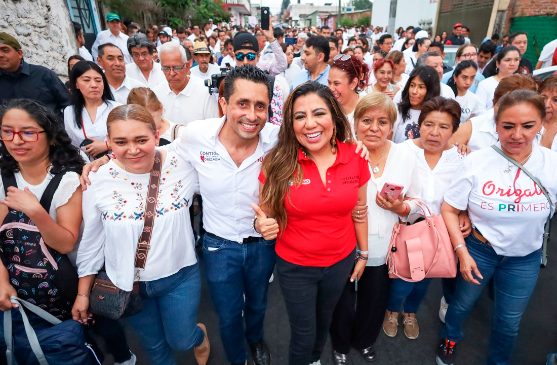 La diputada federal Lorena Piñón estuvo en el inicio de campaña de Hugo Chahín en Orizaba