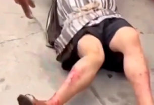 Mientras representaba a Barrabás, un actor sufrió una aparatosa caída en Tomatlán.