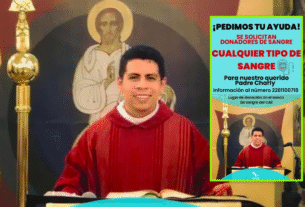 Se solicita apoyo para el Padre Charly con donación de sangre en el CAE Rafael Lucio, Xalapa.