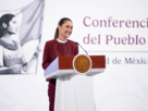 Claudia Sheinbaum durante la Mañanera del Pueblo