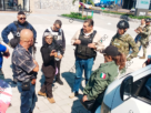 Integrantes del Colectivo de Búsqueda Orizaba-Córdoba, en la Plaza Trébol de Orizaba.