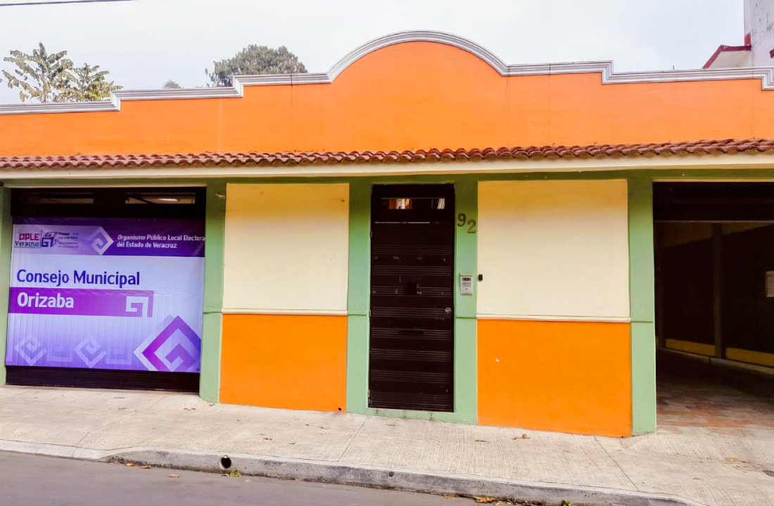 Oficinas del Consejo Municipal del OPLE en Orizaba