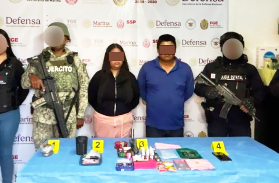 Cateo en Perote deja dos detenidos y presunta droga asegurada