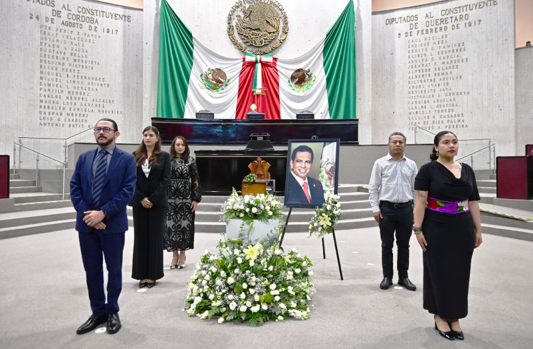 Diputados del PVEM rinden homenaje póstumo al exgobernador Fidel Herrera Beltrán