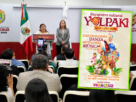 La gobernadora Rocío Nahle y la secretaria de Cultura, en conferencia de prensa.
