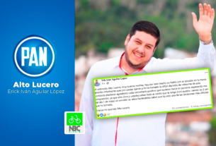 Erik Iván Aguilar López se retira de la contienda por la alcaldía de Alto Lucero