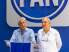 Líderes del PAN Veracruz en conferencia de prensa
