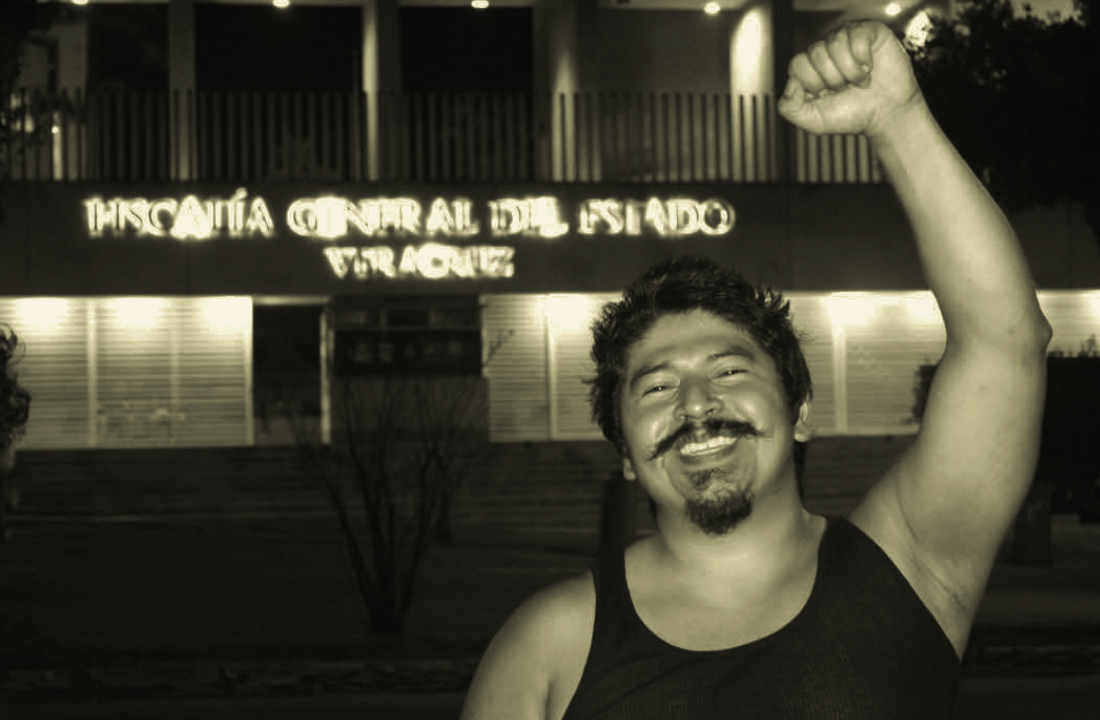 Ignacio Córdoba, activista veracruzano, fue liberado tras más de 48 horas detenido.
