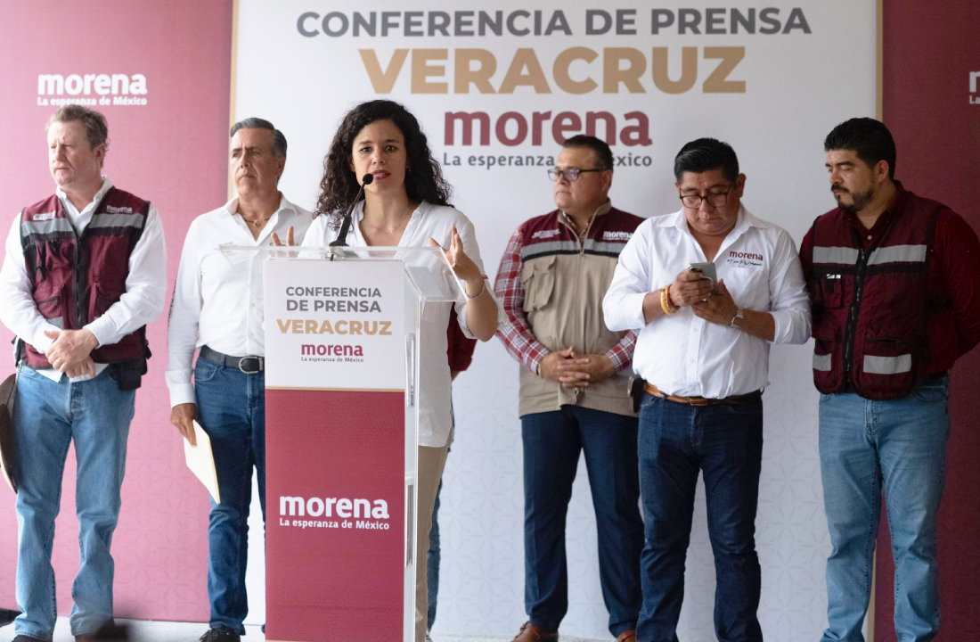La dirigente nacional de Morena, Luisa María Alcalde, estuvo en Córdoba y Orizaba.