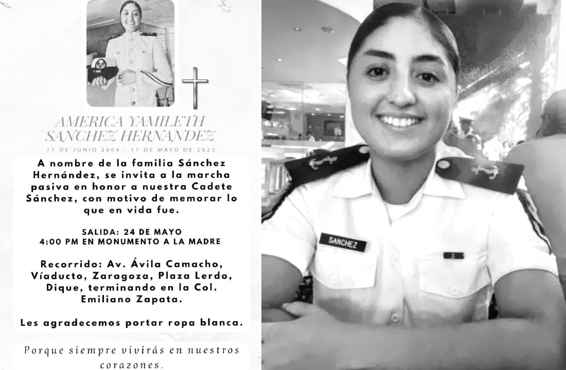 Convocan a una marcha en Xalapa en memoria de la cadete América Yamileth