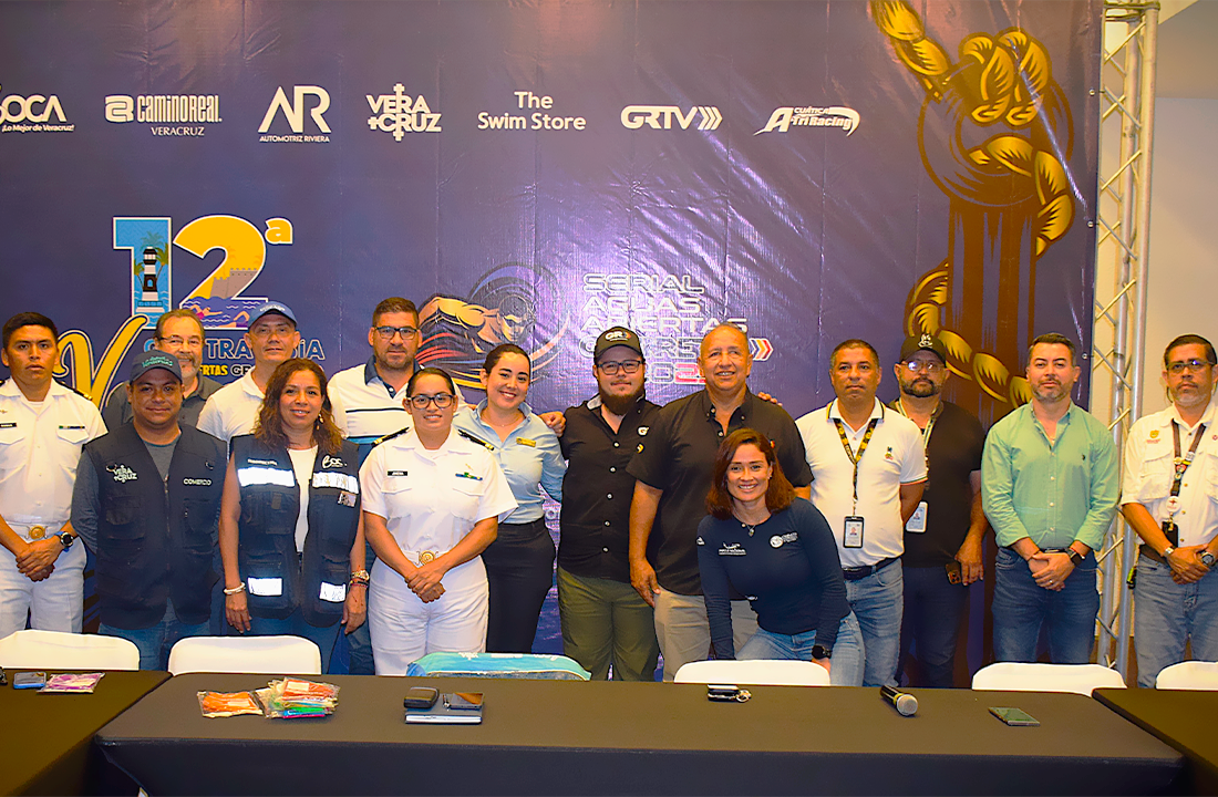 Con la presencia de autoridades deportivas y medios de comunicación, se presentó oficialmente la edición número 12 de la Gran Travesía Aguas Abiertas Gran Retto Veracruz 2025.