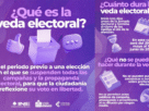 Infografía sobre qué es la veda electoral