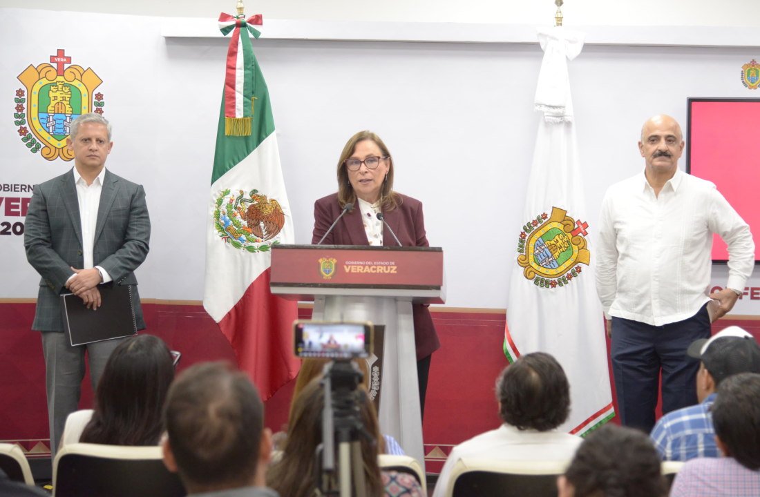 Conferencia de prensa de la gobernadora Rocío Nahle