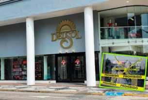 La tienda Del Sol en el Centro Histórico de Veracruz fue vandalizada.