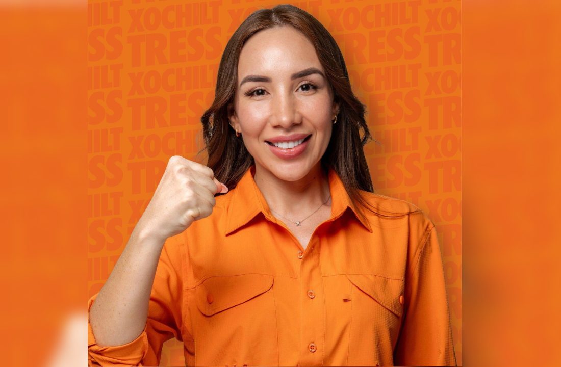 Xóchitl Tress, candidata de Movimiento Ciudadano a la alcaldía de Juan Rodríguez Clara, Veracruz.