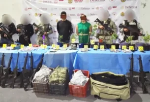 Detenidos con armas y drogas en Ixtaczoquitlán