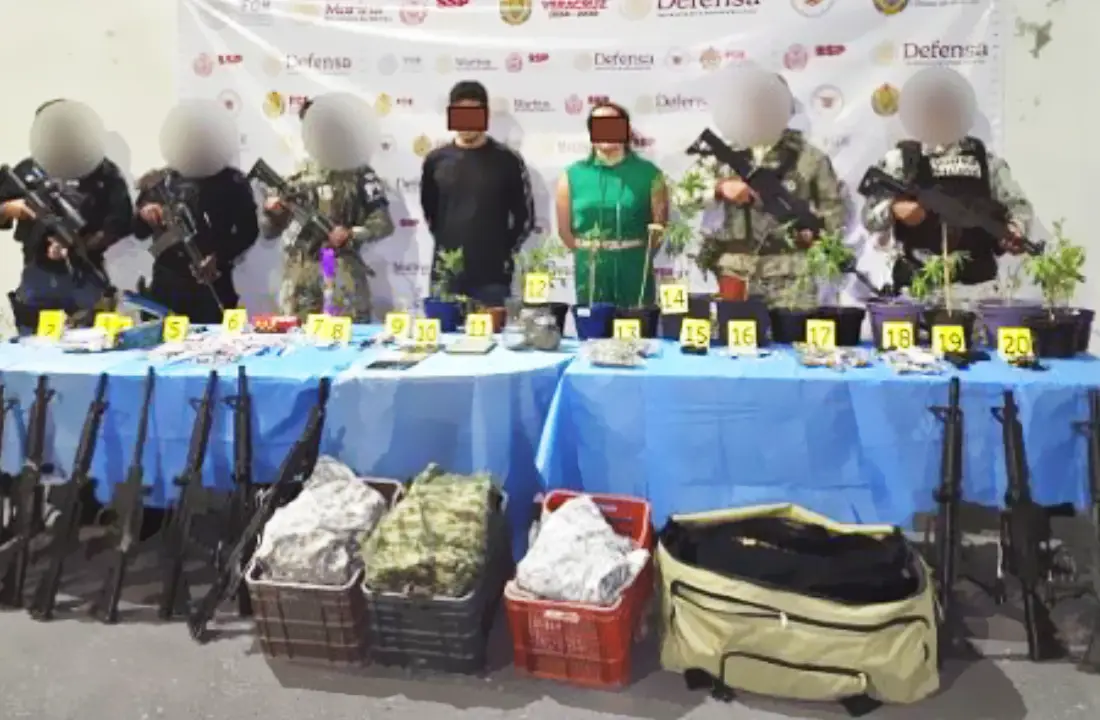 Detenidos con armas y drogas en Ixtaczoquitlán