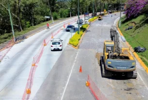Panorámica de las obras en Av. Murillo Vidal de Xalapa