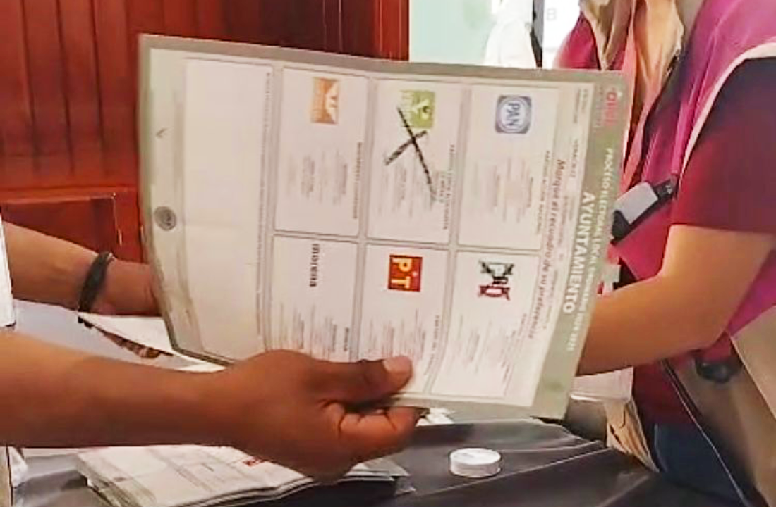 Boletas electorales del 1 de junio de 2025 en Chontla