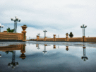 Parque Juárez de Xalapa tras el paso de la tormenta