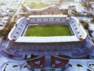 Vista aérea del estadio Luis Pirata Fuente en el puerto de Veracruz.