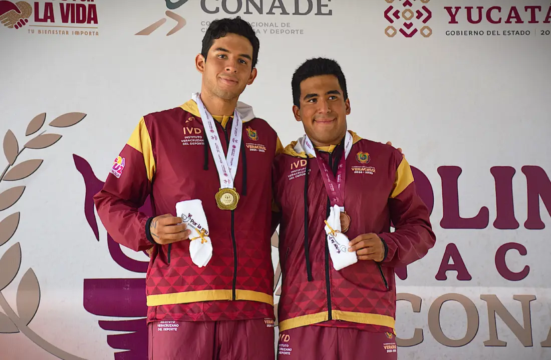 Ramsés Miranda Vidal gana oro histórico para Veracruz en aguas abiertas CONADE 2025. Luis Mario Guzmán se queda con el bronce