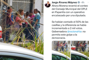 Toma del Consejo Municipal en Papantla interrumpe cómputo electora