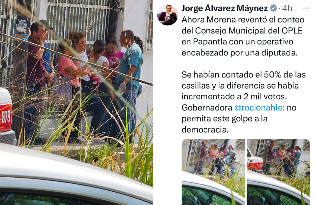 Toma del Consejo Municipal en Papantla interrumpe cómputo electora