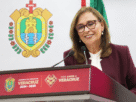 Gobernadora Rocío Nahle en conferencia de prensa
