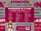 Suspenden clases en municipios de Veracruz por "Erick"
