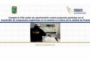 Detiene FGE a presunto homicida de empresario en La Calera
