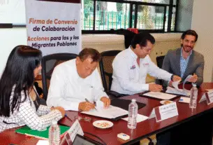 IPAM y UTP firman convenio para apoyar a migrantes poblanos